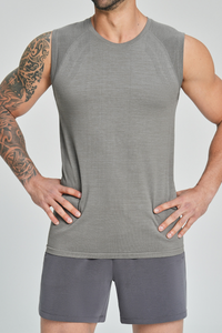 Men's Summer Soft Textured Quick Dry Sports Tank Top