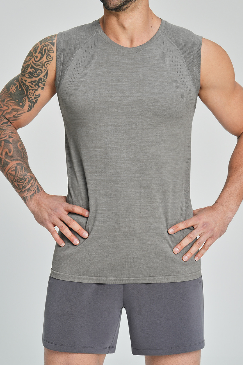 Men's Summer Soft Textured Quick Dry Sports Tank Top