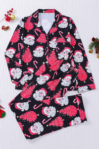 Women's Christmas Tree Printed Christmas Pajama Set