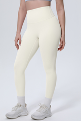 Women's High-Waist Solid Nine-inch Leggings