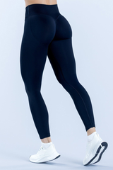 Seamless crossover waistband long pants