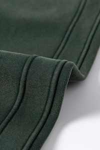 Water-washed and fleece-lined curved-blade pants.