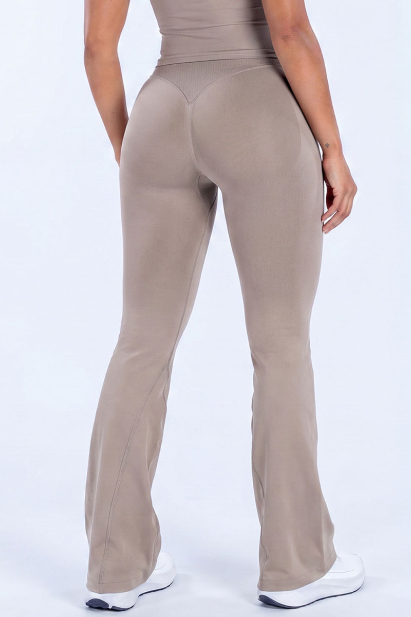 Women’s Butt Lifting Slim Athletic Bell Bottom Leggings