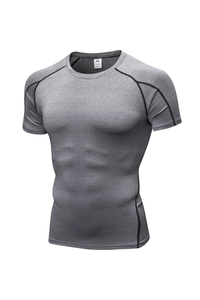 Men's Quick‑Dry Compression Workout Short Sleeve T‑Shirt
