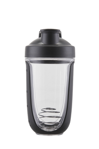 500ml Sports Shaker Bottle With Clear Body & Blender Ball