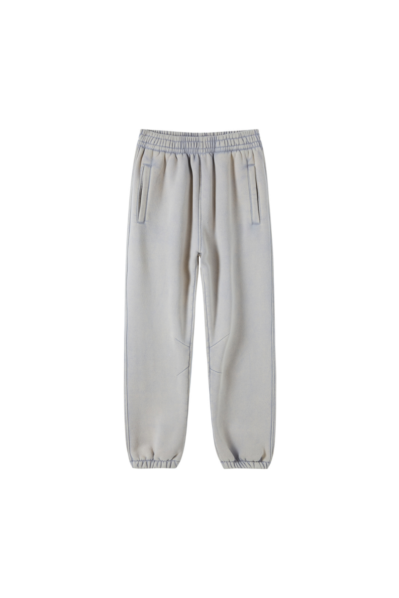 Unisex Fall Fleece Wax Dyed  Vintage Athletic Jogger