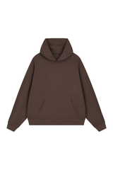 Unisex Fall Boxy Fit Waffle Texture Pullover Relaxed Hoodie