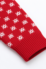 Women's Fall Christmas Snowflake Jacquard Knit Sweater