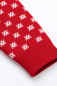 Women's Fall Christmas Snowflake Jacquard Knit Sweater