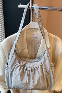 Women's Drawstring Multi Pocket Hobo Shoulder Bag