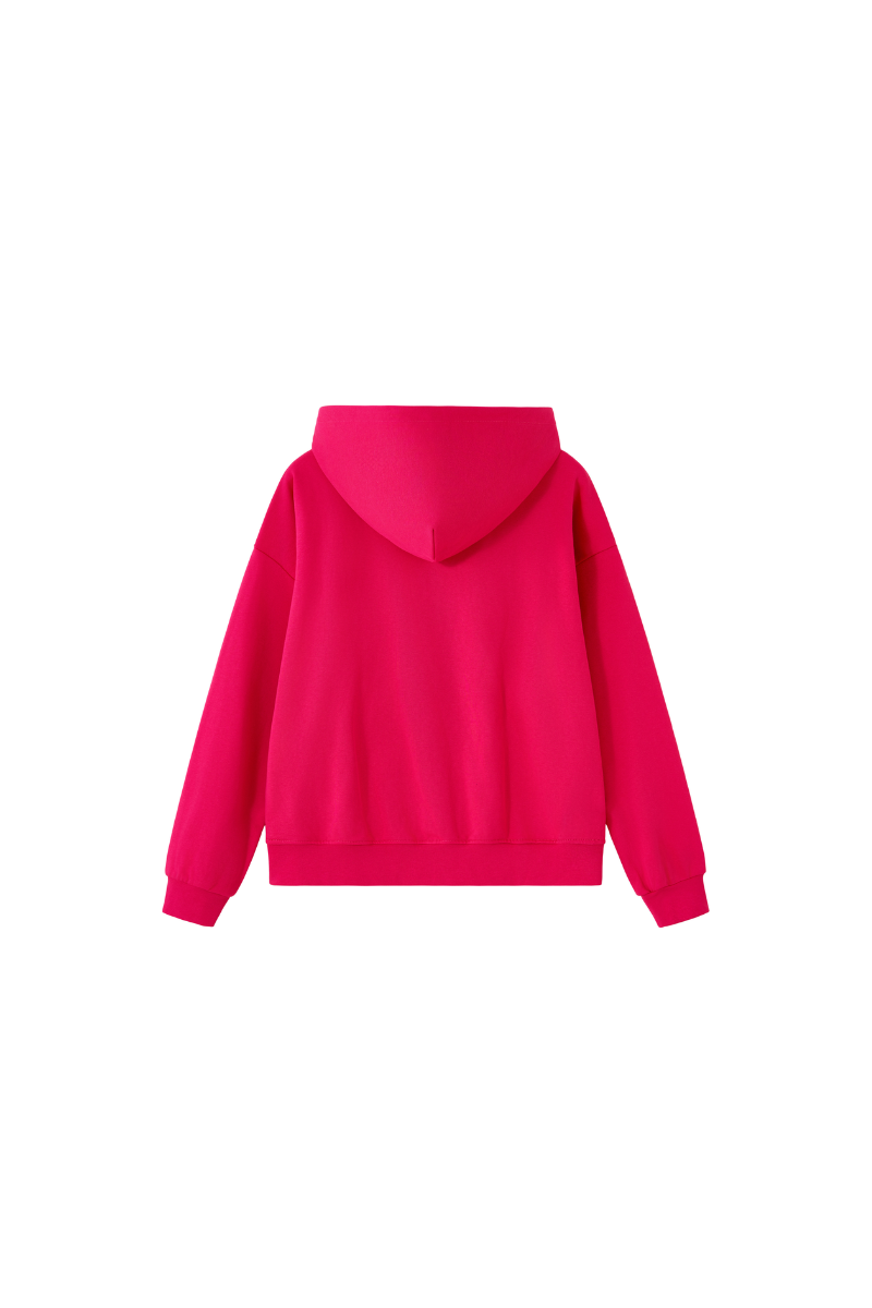 Women Loungewear Color Block Big Tooth Zipper Hooded Jacket