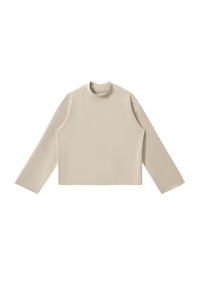Men's Fall Comfort Colors Style Mock Neck Sweatshirt