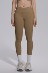 Women's Seamless Knit V-Waist Tight Butt-Lift Yoga Leggings
