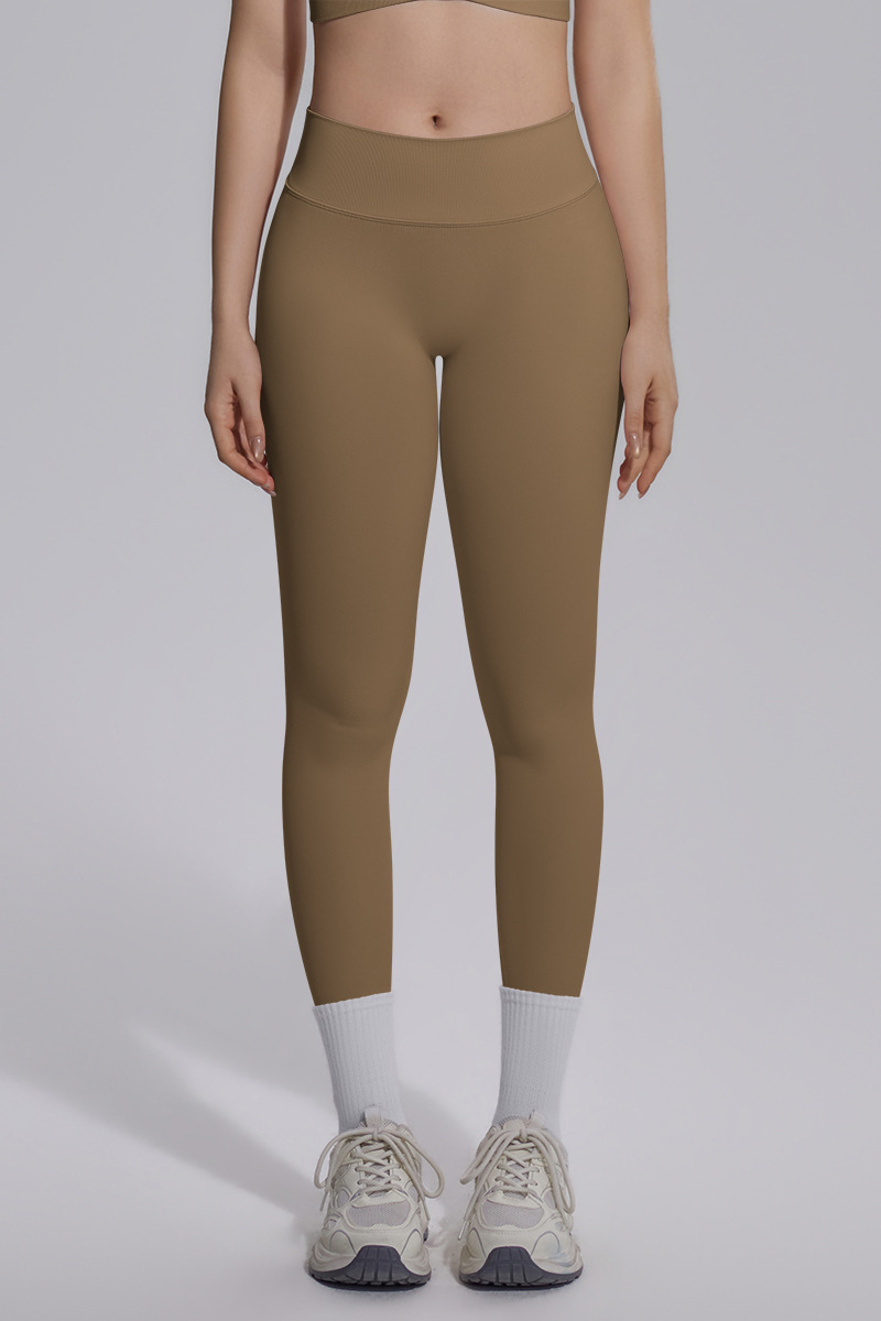 Women's Seamless Knit V-Waist Tight Butt-Lift Yoga Leggings