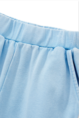Women's Fall Washed Distressed Ruched Flare Sweatpants