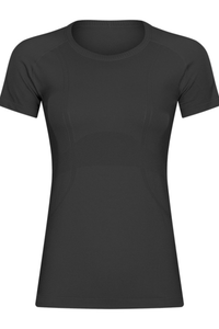 Women Seamless Round Neck Short Sleeve Sport T-Shirt