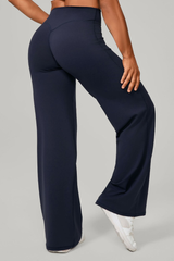 Women's Mid-High Waist Straight-Leg Pants