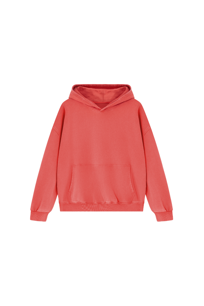 Women's  Fall 100% Cotton Washed Vintage Heavyweight Hoodie