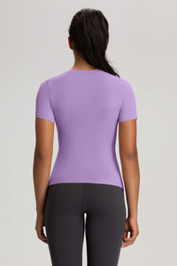 Women Slim-Fit High-Stretch Naked-Feel Yoga T-Shirt
