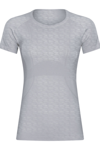 Women Seamless Round Neck Short Sleeve Sport T-Shirt