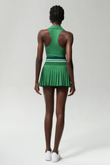 Sports & Fitness V-neck quick-drying tennis skirt two-piece set