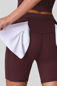 Women's Multi-Pocket High-Stretch Sports Biker Shorts