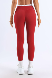 Women's High-Waist Polka Dot No Front Seam Yoga Leggings