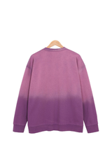 Unisex Fall Vintage Gradient Drop Shoulder Pullover
