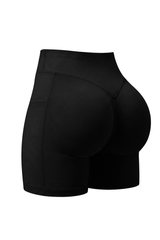 Women's Athletic Side Pocket Solid Yoga Shorts