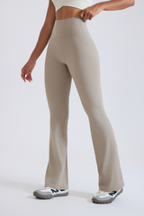 Women’s high-waisted  flare pants.
