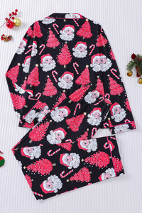 Women's Christmas Tree Printed Christmas Pajama Set