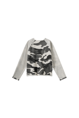 Men's Fall Camo Waffle Breathable Long Sleeve Top