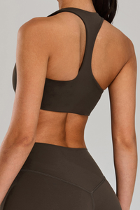 Women’s U-neck Racer-Back Back Beauty Sports Bra