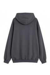 Unisex Fall 100% Cotton Solid Kangaroo Pocket Hoodie