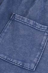 Unisex Fall 100% Cotton Vintage Wax Washed Wide Leg Pants