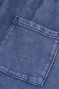 Unisex Fall 100% Cotton Vintage Wax Washed Wide Leg Pants
