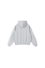 Men's Fleece Raw Edge Spliced Fake Two Piece Hoodie