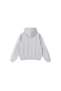 Men's Fleece Raw Edge Spliced Fake Two Piece Hoodie