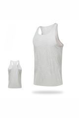 Men's Summer Lightweight Racerback Breathable Mesh Running Tank Top