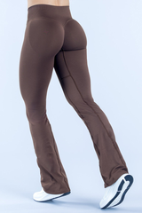 Women's High-Waist High-Elasticity Sport Flared Pants