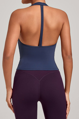 Women's V-neck Quick-Dry Fitting Sports Tank Top