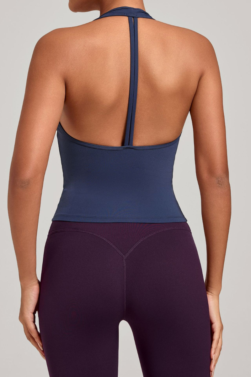 Women's V-neck Quick-Dry Fitting Sports Tank Top