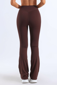 Women's Bare Feel No Front Seam Slim Flared Yoga Pants