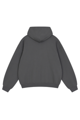 Unisex Fall Relaxed Drop Shoulder Full Zip Hooded Jacket