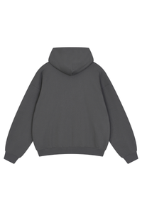 Unisex Fall Relaxed Drop Shoulder Full Zip Hooded Jacket