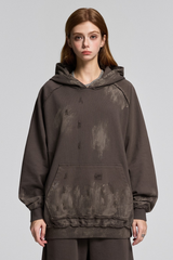 Women's  Fall  Heavyweight Oversized Vintage Washed Hoodie