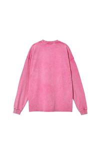 Unisex 100% Cotton Fall Vintage Washed Oversized Pullover