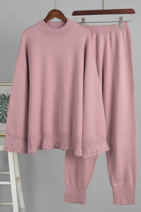 Cracked-out sweater set