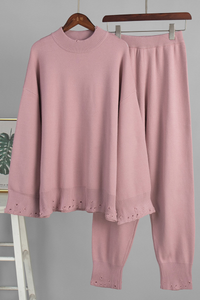 Cracked-out sweater set