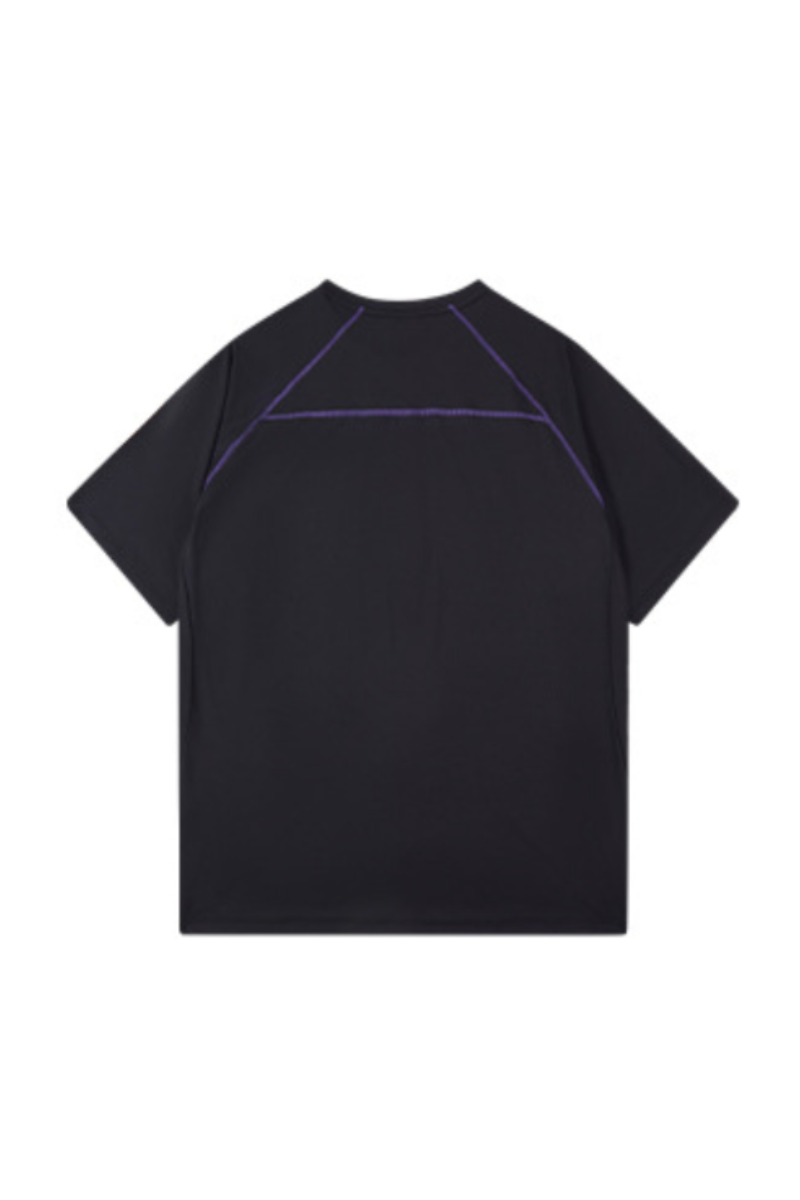 Men's Outdoor Striped Color-Block Relaxed Quick Dry T-Shirt